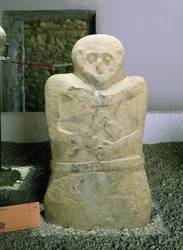 One of the Lunigiana stele, found in Bigliolo, c.3000 BC